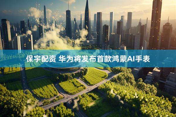 保宇配资 华为将发布首款鸿蒙AI手表