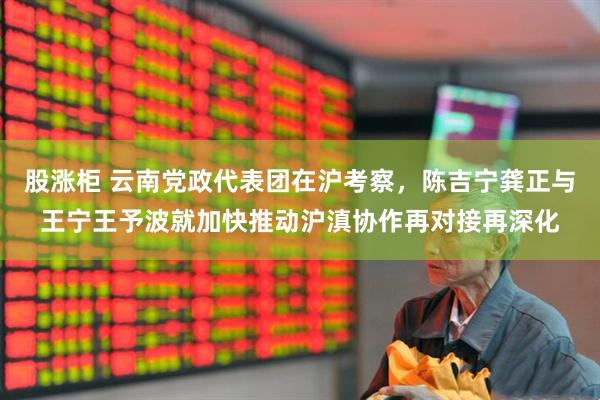 股涨柜 云南党政代表团在沪考察，陈吉宁龚正与王宁王予波就加快推动沪滇协作再对接再深化