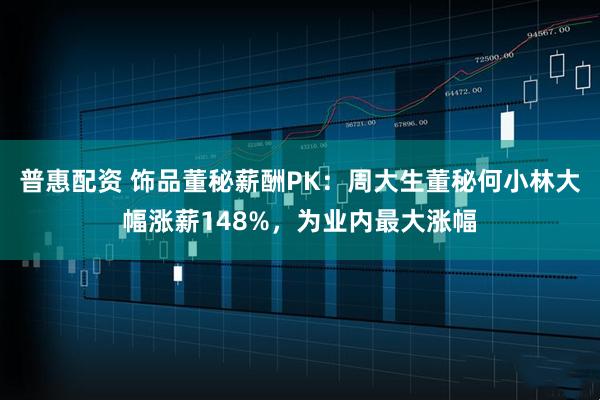 普惠配资 饰品董秘薪酬PK:周大生董秘何小林大幅涨薪148%,为业内最大涨幅