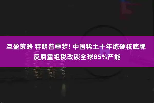 互盈策略 特朗普噩梦! 中国稀土十年炼硬核底牌 反腐重组税改锁全球85%产能